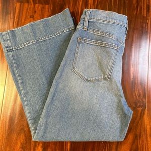 The jeans you need! Madewell crop, wide leg jeans.